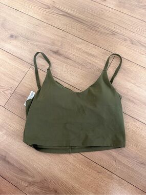 Athleta Olive Green Cropped Camisole